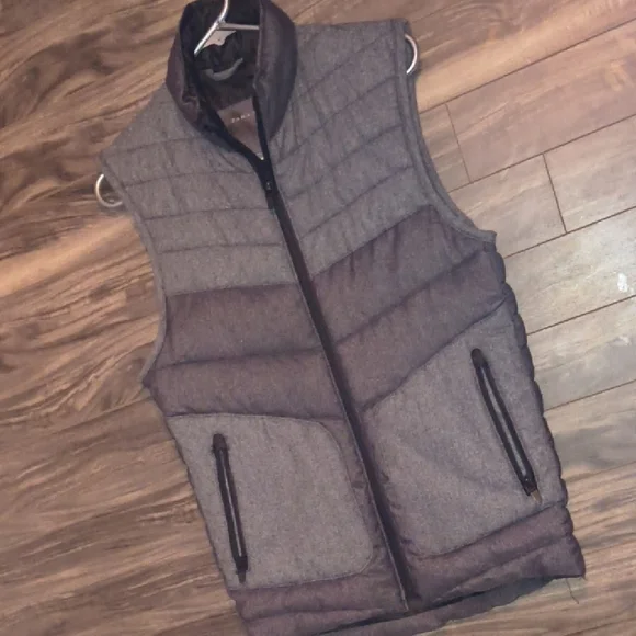 ZARA MAN Mixed Media Puffer Vest - Size Medium - Picture 6 of 8